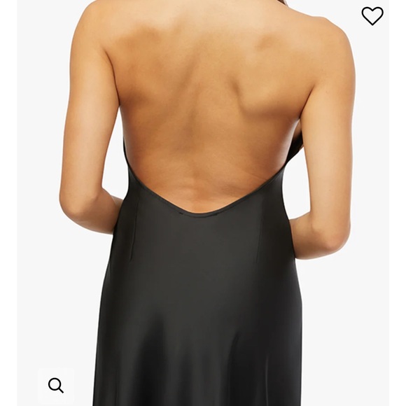 Halter Scoop Silk Maxi dress WeWoreWhat - Picture 3 of 4